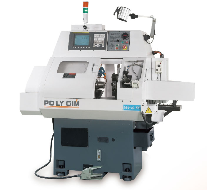 Mini CNC Lathe that features automated design(robot system) and sliding head CNC lathe